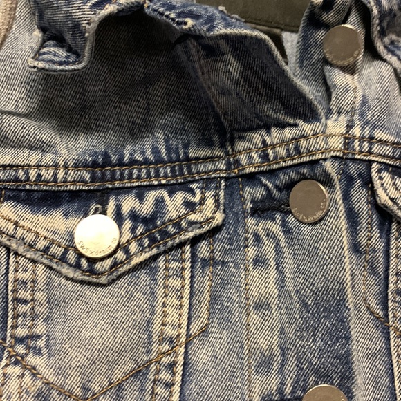 Streetwear Society denim button jacket; youth size large. - Picture 4 of 8